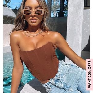 About Time Bustier Top